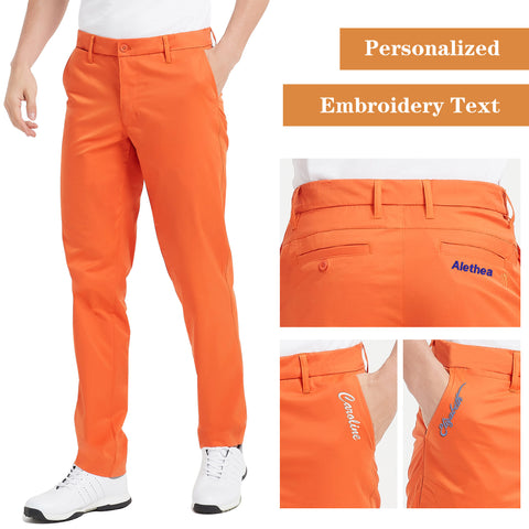 Lesmart Personalized Name Men's Flex Straight Fit Golf Pants Lesmart Personalized Name Men's Flex Straight Fit Golf Pants