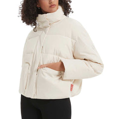 Lesmart Women's Winter Crop Puffer Jacket