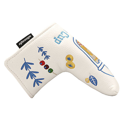 Lesmart Embroidery Cute Drink Cup Magnetic Putter Cover Lesmart Embroidery Cute Drink Cup Magnetic Putter Cover