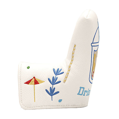 Lesmart Embroidery Cute Drink Cup Magnetic Putter Cover Lesmart Embroidery Cute Drink Cup Magnetic Putter Cover