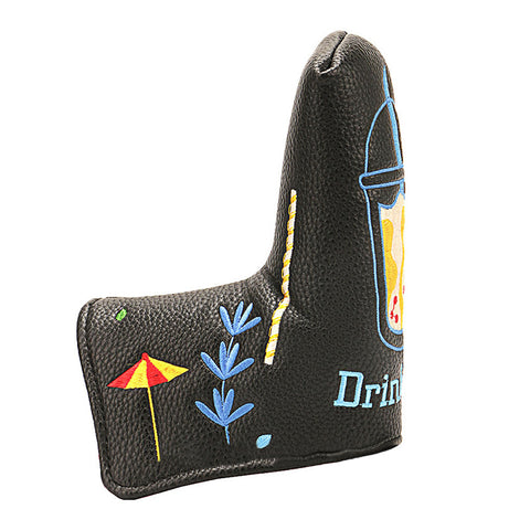 Lesmart Embroidery Cute Drink Cup Magnetic Putter Cover Lesmart Embroidery Cute Drink Cup Magnetic Putter Cover