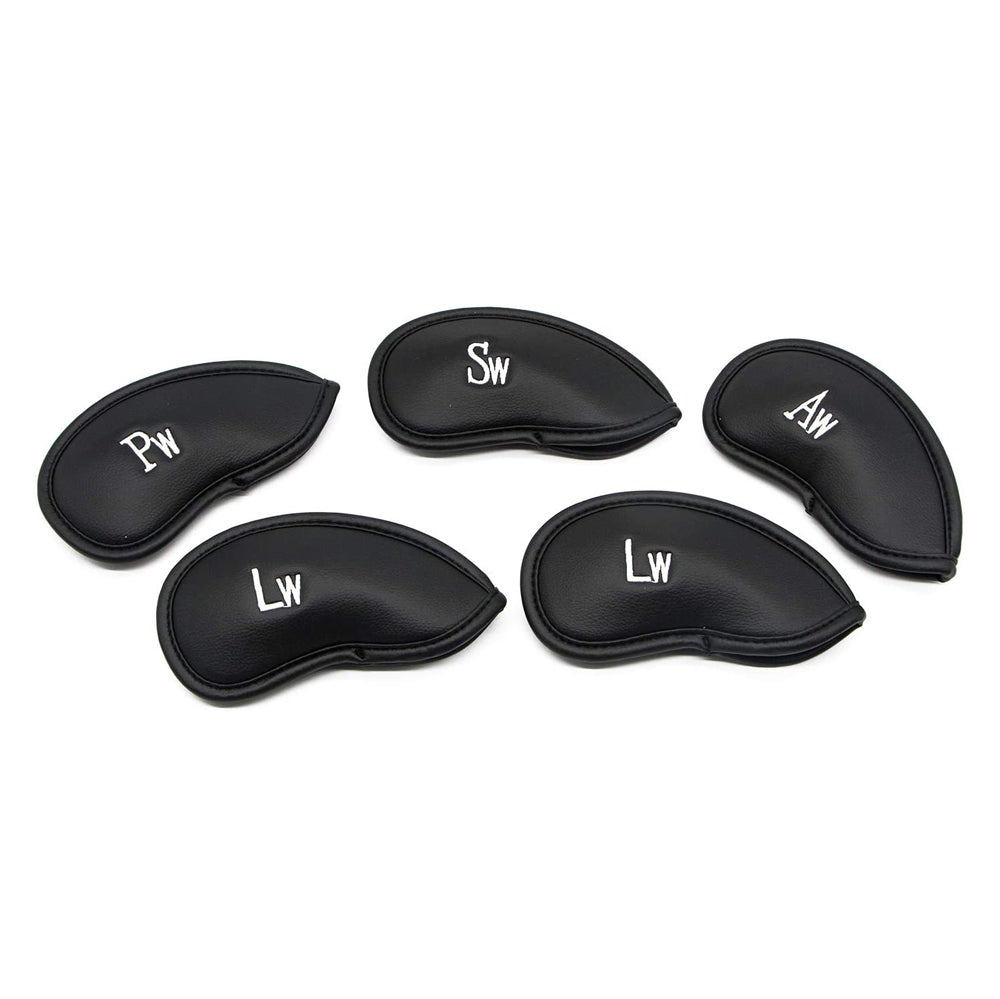 Lesmart 12pcs Thick Synthetic Leather Golf Iron Head Covers Set Lesmart 12pcs Thick Synthetic Leather Golf Iron Head Covers Set