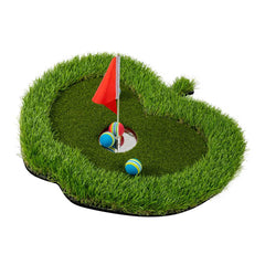 Lesmart Apple Floating Golf Green Set (5*3.3ft), Perfect Golf Gift for Men Golfers