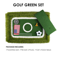Lesmart White Line Floating Putting Green For Pool - Exclusive Golf Gift Idea