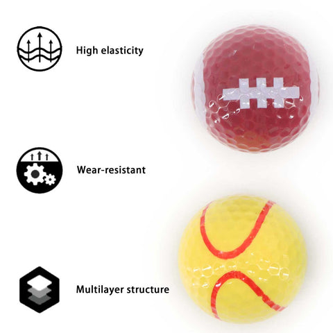 Lesmart Funny Novelty Golf Balls 6 Packs Lesmart Funny Novelty Golf Balls 6 Packs