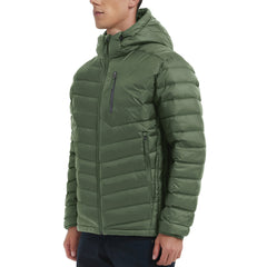 Lesmart Men's Hooded Water-Resistant Puffer Down Jacket