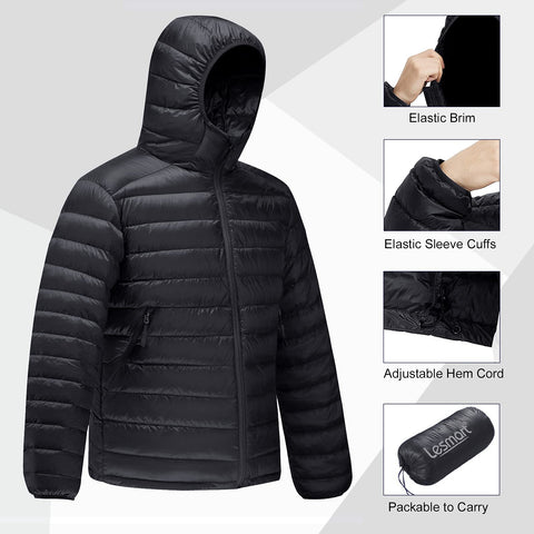 Lesmart Men's Lake Series Down Hooded Jacket Lesmart Men's Lake Series Down Hooded Jacket