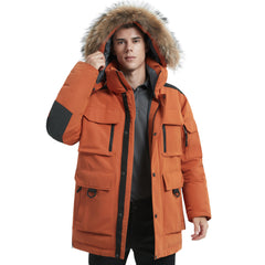 Men's Hooded Insulated Thicken Down Parka Jacket