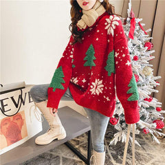 One Size Cute Holiday Christmas Sweater for Women