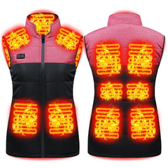 Lesmart Women's USB Lightweight Heated Vest, 11 Heating Zones