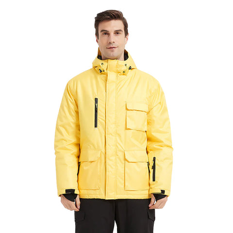 Lesmart Men's Snow Skiing Jacket Hooded Waterproof Winter Coat