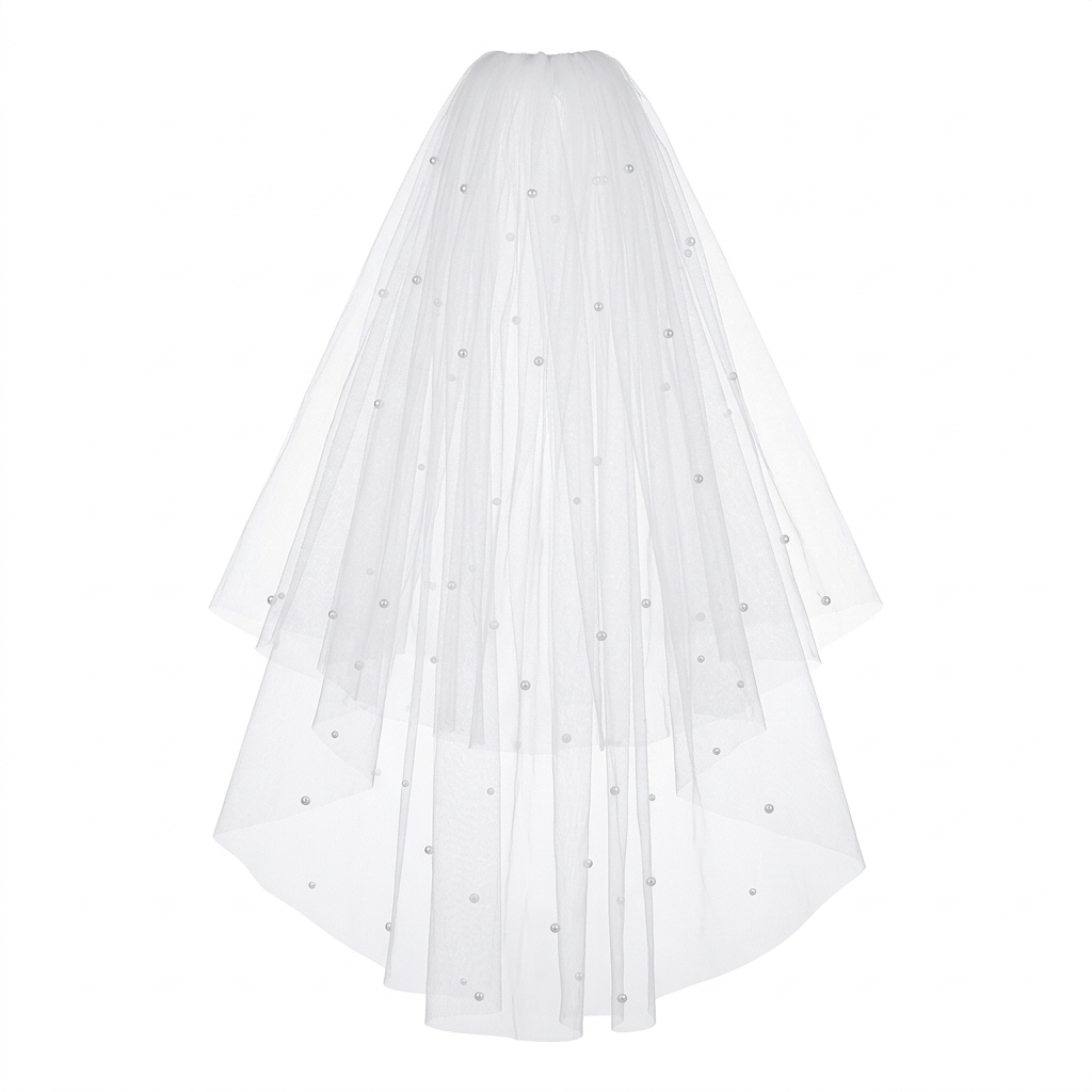 Bridal Veil – Elegant Tulle Wedding Veil with Comb, Soft One/Two Tier Veil for Brides