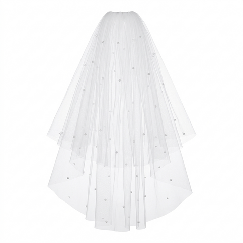 Bridal Veil – Elegant Tulle Wedding Veil with Comb, Soft One/Two Tier Veil for Brides