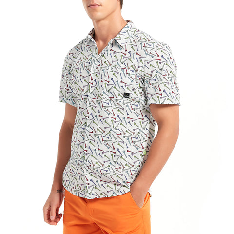 Lesmart Men's Golf Tee Printed Lightweight Golf Shirts
