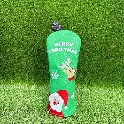 Lesmart Christmas Golf Headcover – Santa & Reindeer Festive Holiday Club Cover