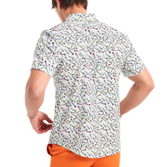 Lesmart Men's Golf Tee Printed Lightweight Golf Shirts