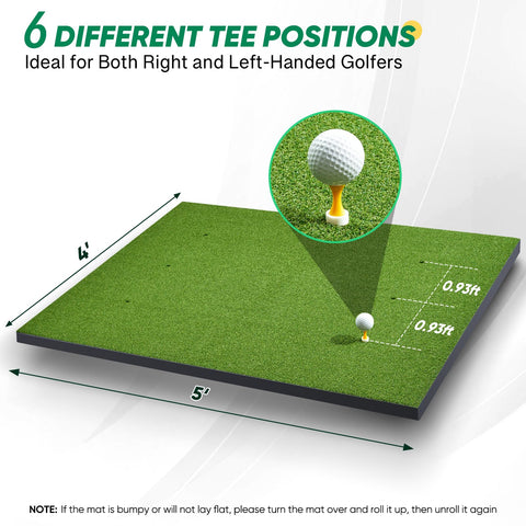 5x4ft Artificial Golf Turf Practice Mat for Outdoor & Indoor Training