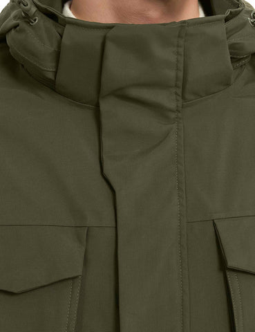 Lesmart Men's Waterproof Jacket with Hood – Warm Outdoor Cargo Coat