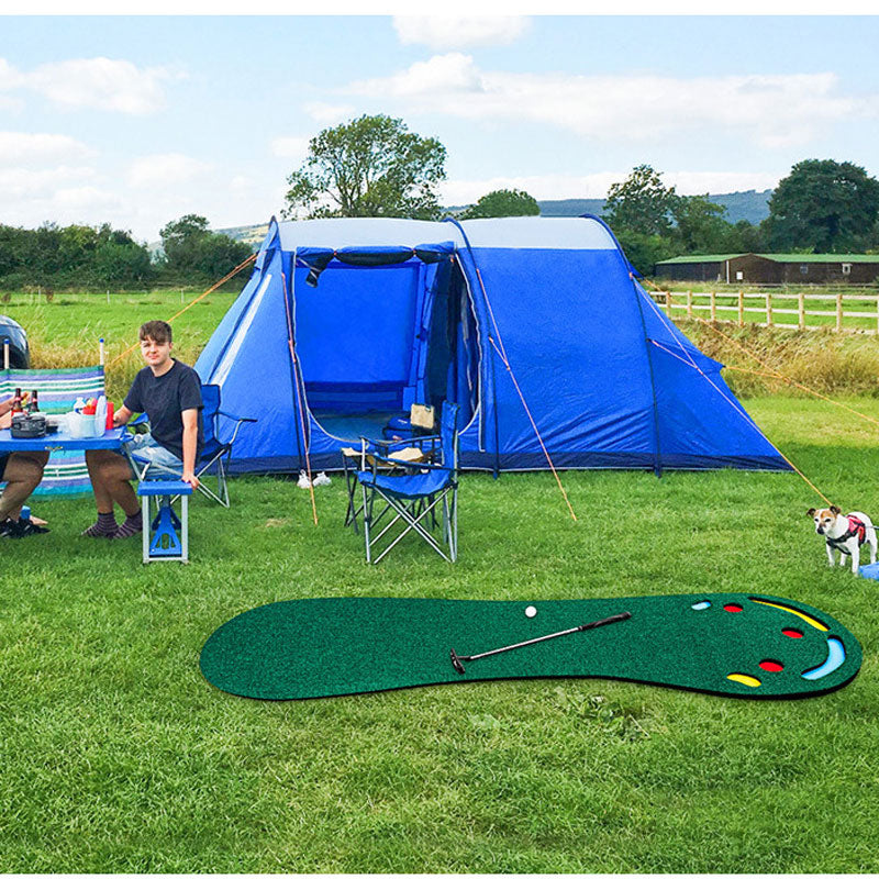9 FT x 3 FT Indoor Outdoor Portable Golf Practice Training Mat – Lesmart