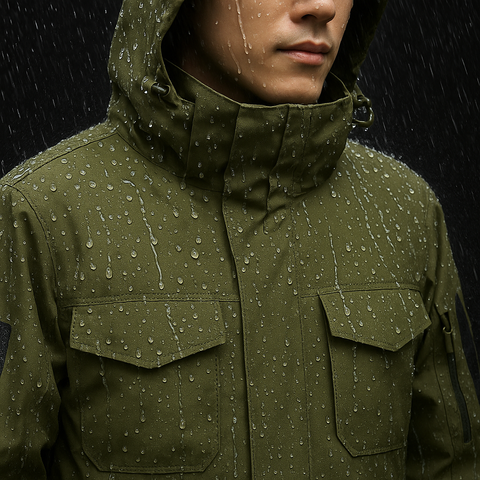 Lesmart Men's Waterproof Jacket with Hood – Warm Outdoor Cargo Coat