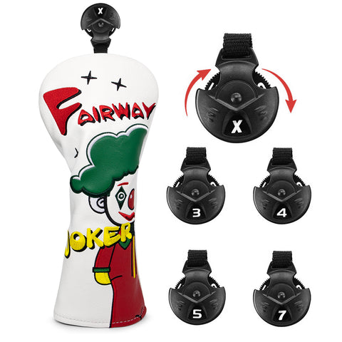 Lesmart Funny Clown Joker Golf Head Covers