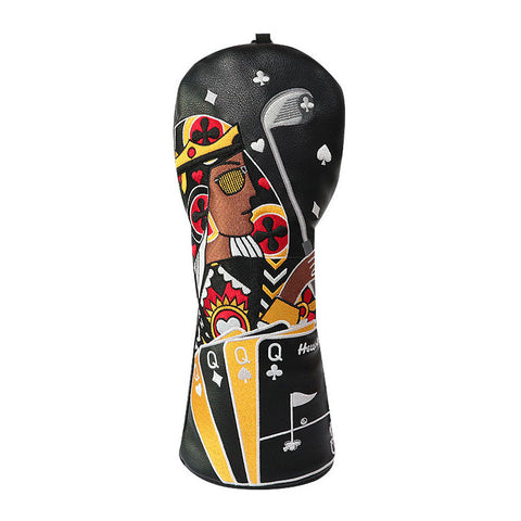 Golf Poker King Queen Golf Driver Headcover for Driver, Fairway Woods, Hybrids