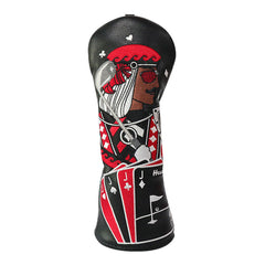 Golf Poker King Queen Golf Driver Headcover for Driver, Fairway Woods, Hybrids