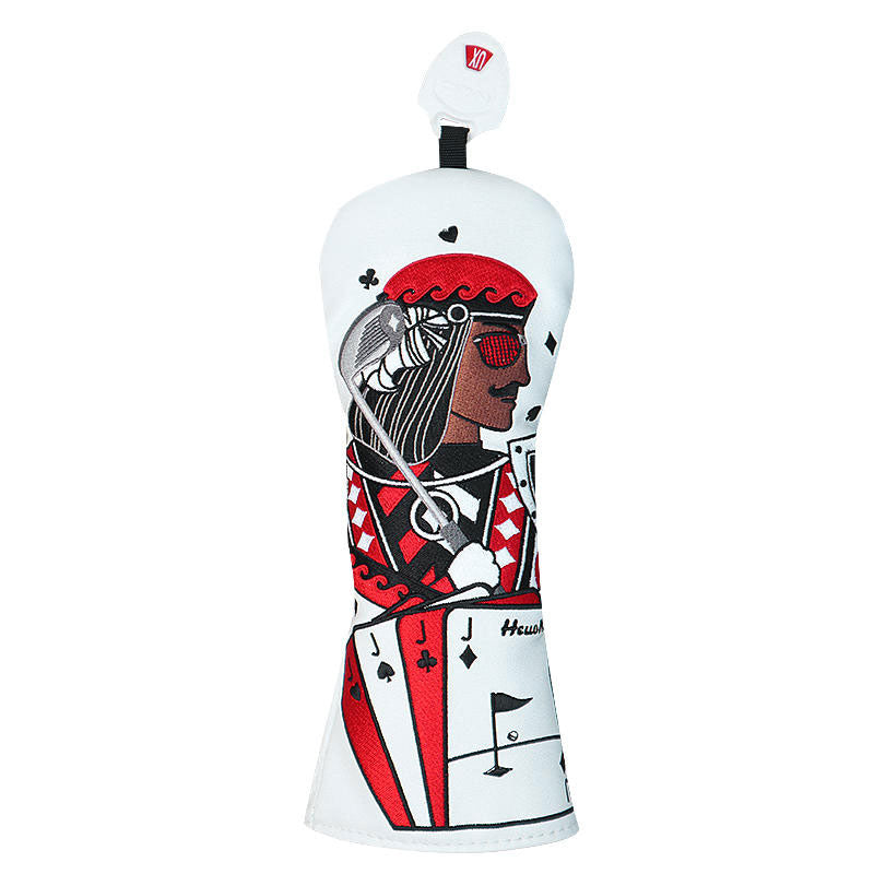 Golf Poker King Queen Golf Driver Headcover for Driver, Fairway Woods, Hybrids