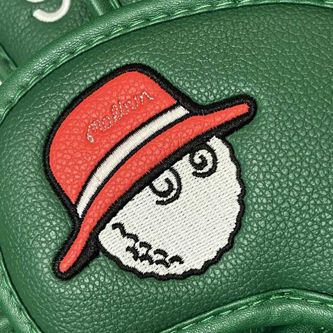 Lesmart 10pcs Funny Hat Synthetic Leather Golf Iron Head Covers Set