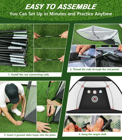Lesmart 2 in 1 Hitting and Chipping Golf Net
