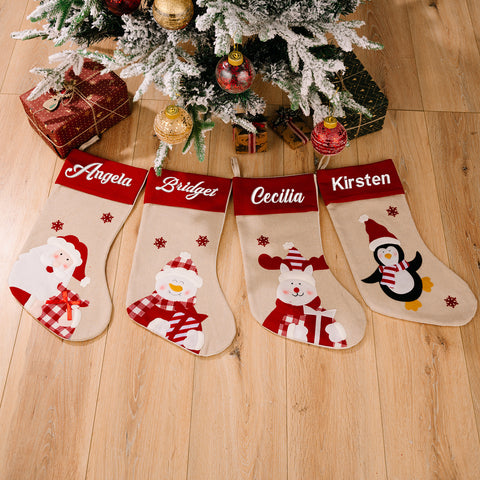 Lesmart Family Gift Christmas Stocking Custom Name (1 Piece)
