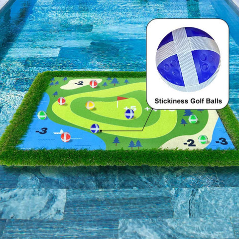 Lesmart Floating Golf Green Game Set for Pool 47" x 35"