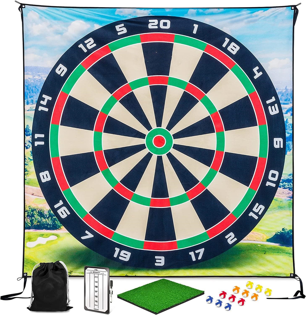 Lesmart Golf Chipping Games with Giant Size Targets with Chipping Mat