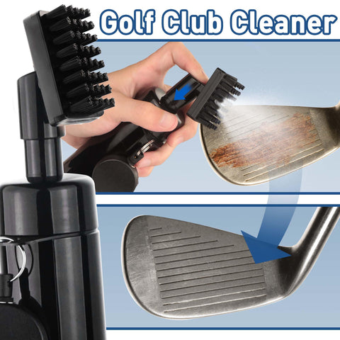 Lesmart Golf Club Brush with Spray Bottle