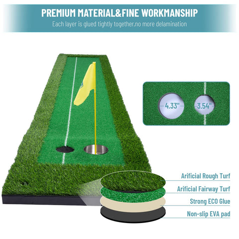 Lesmart Golf Practice Putting Green