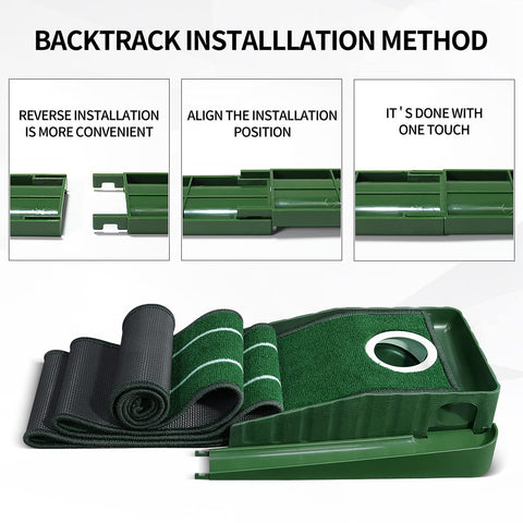 Lesmart Golf Putting Green Indoor Set With Auto Ball Return