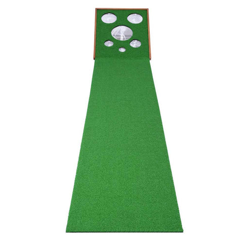 Lesmart Golf Putting Mat with Cornhole Game