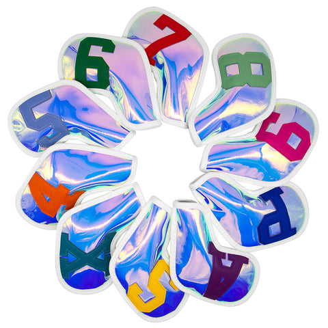 Lesmart Large Number Waterproof Golf Iron Headcover