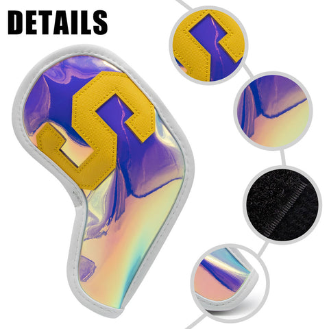 Lesmart Large Number Waterproof Golf Iron Headcover