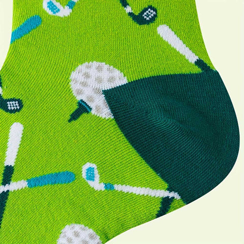Lesmart Men's Breathable Golf Pattern Socks (5 Pairs)