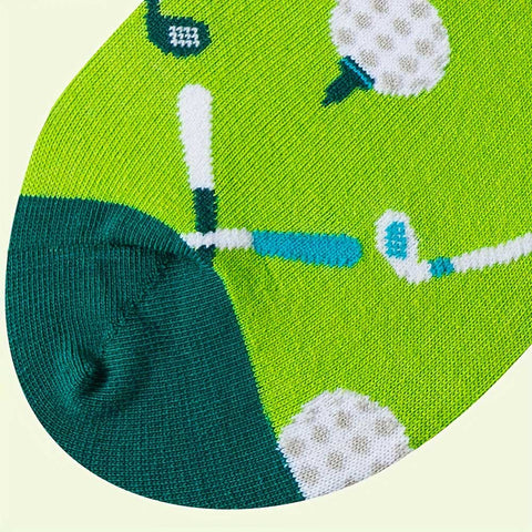 Lesmart Men's Breathable Golf Pattern Socks (5 Pairs)