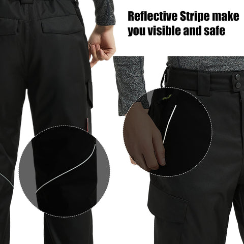 Lesmart Men’s Waterproof Insulated Ski Pants