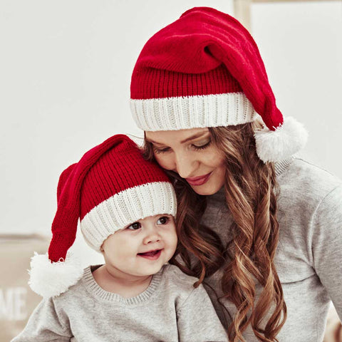 Lesmart Personalized Knitted Santa Hat, Unique Christmas Gift