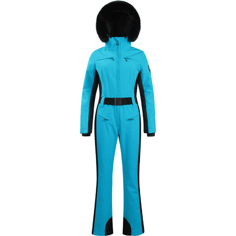 Lesmart Women's Fur Collar Snow Ski Suit