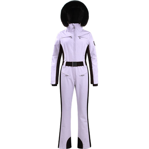 Lesmart Women's Fur Collar Snow Ski Suit