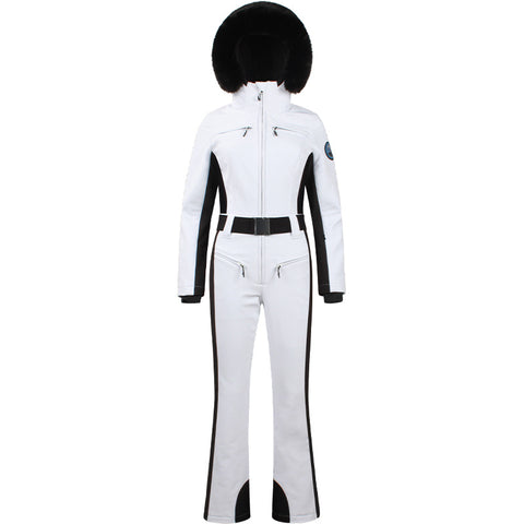 Lesmart Women's Fur Collar Snow Ski Suit