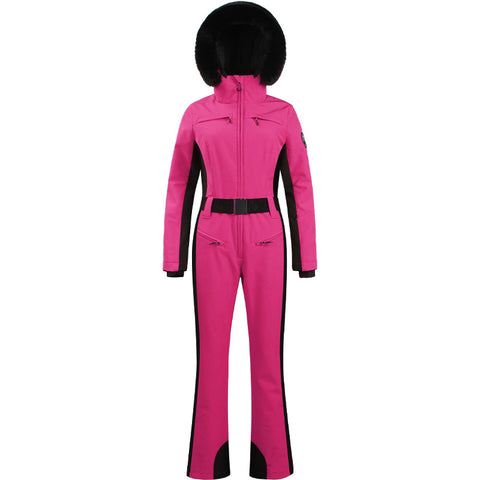 Lesmart Women's Fur Collar Snow Ski Suit