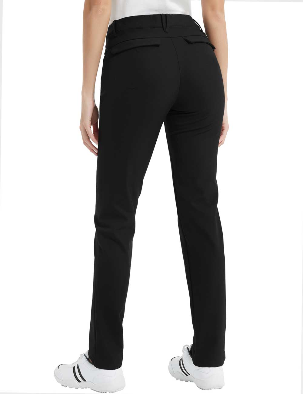 Lesmart Women's Stretch Golf Pants with Zipper Pockets