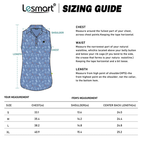 Lesmart Women's Summer Golf Party Athletic Fit Sleeveless Polo