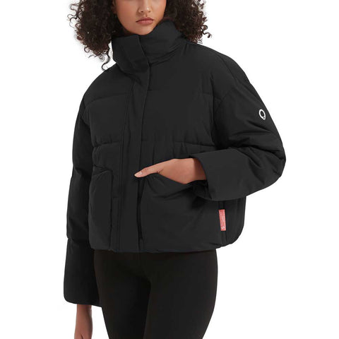 Lesmart Women's Winter Crop Puffer Jacket